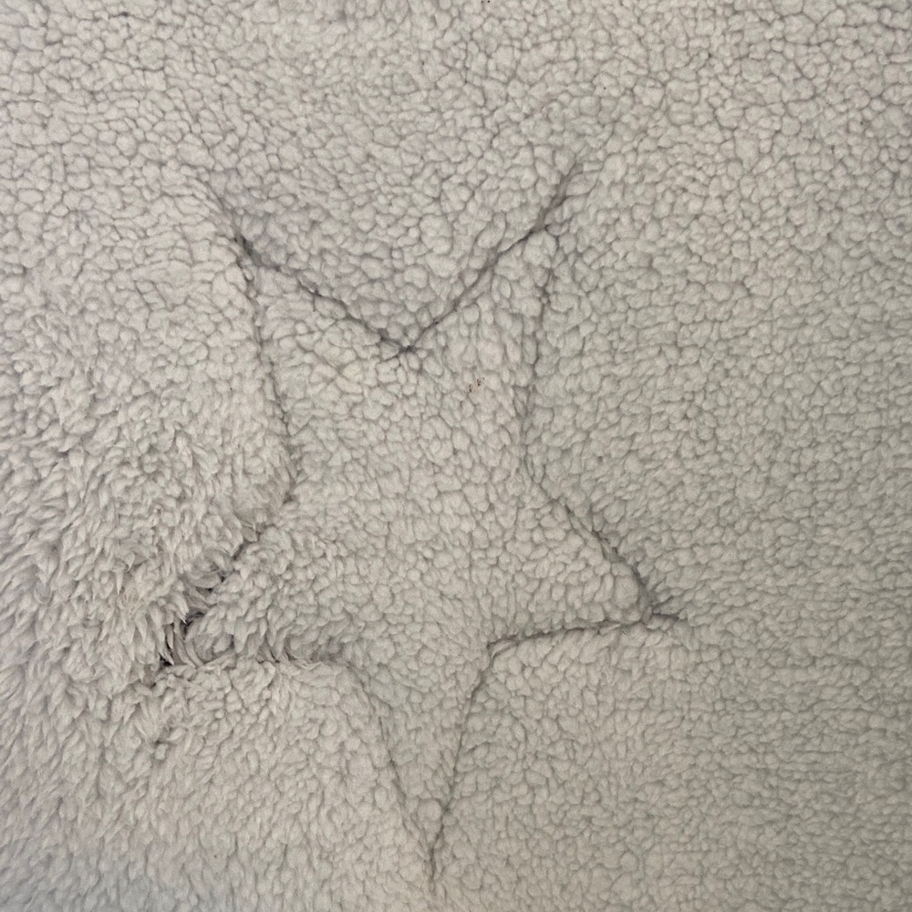 Chaps Light Gray Star Pattern Sweater - image 3